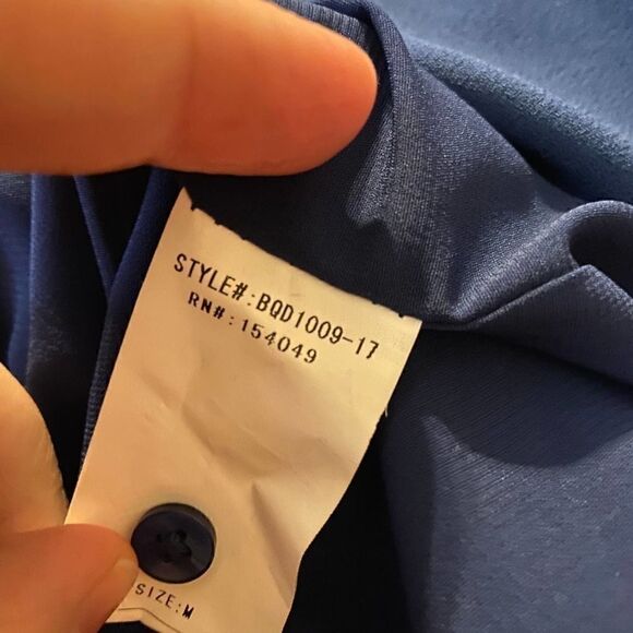 Blaque Label Navy Blue Cold Shoulder Dress Medium - Picture 7 of 7